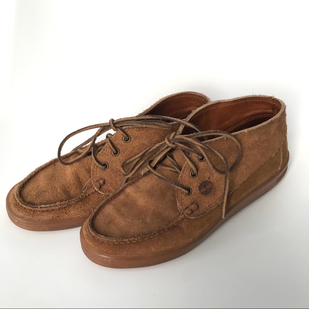 TIMBERLAND Vintage Moc Toe Chukka Boots • size 8 W